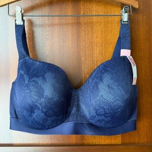 Cacique Comfort Bliss Lightly Lined Lace Balconette Size 36G